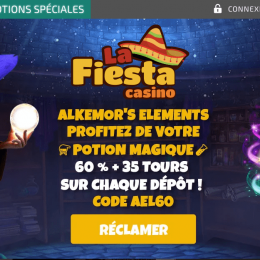 La Fiesta Casino : nos bonus et méthode de paiement